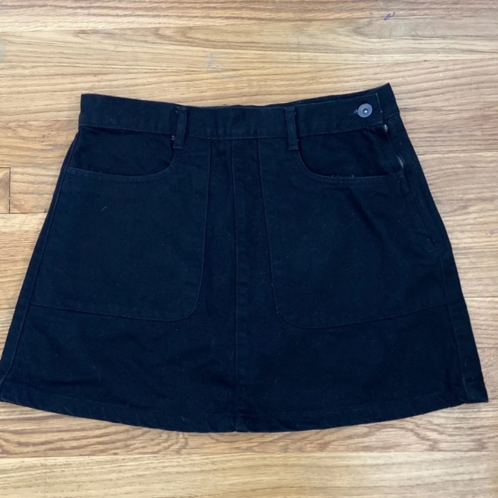 Black Jean Skirt